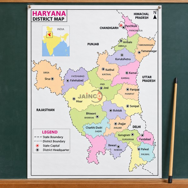 Haryana Map Chart